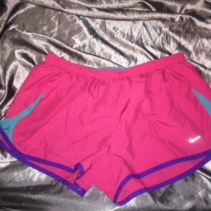 Pink blue and purple Nike shorts